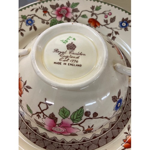 339 - ROYAL CAULDON FLORAL DINNER SERVICE