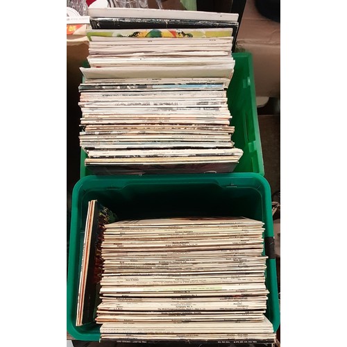 342 - TWO CARTONS OF VINYL LPS MAINLY CLASSICAL AND MUSICALS