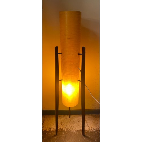 112 - 1960S AMBER ROCKET LAMP