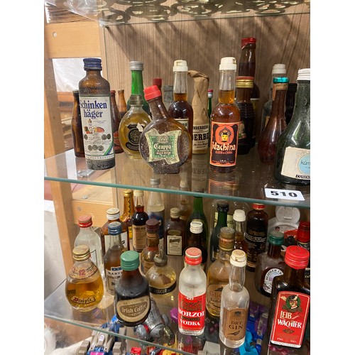 510 - SELECTION OF MINIATURE LIQUEURS AND SPIRITS