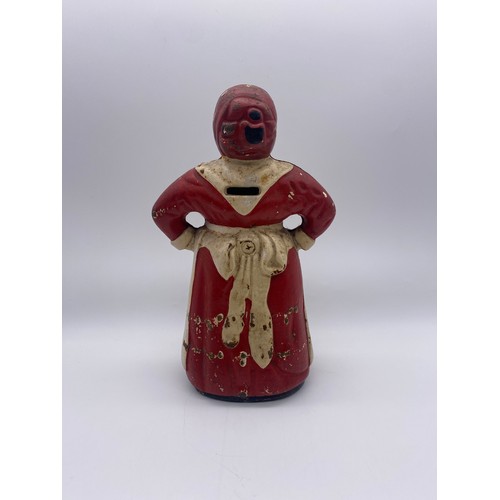 580 - CAST METAL AUNT JEMIMA MAMMY MONEY BANK