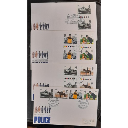 350 - LARGE SELECTION OF GB POST OFFICE FIRST DAY COVERS AND ACCOMPANYING POST CARDS