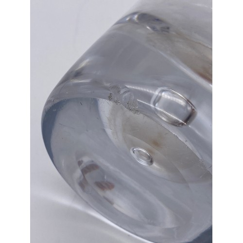 565 - KOSTA BODA GLASS BOTTLE DECANTER AND STOPPER