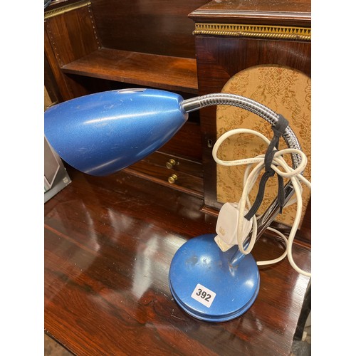 392 - BLUE ANGLE POISE DESK LAMP