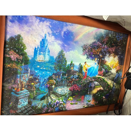 323A - DISNEY LIGHT UP PICTURE 56CM X 38CM