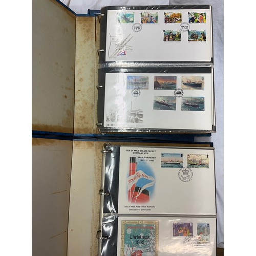 419 - FIVE BINDERS OF CHANNEL ISLANDS FIRST DAY COVERS - ISLE OF MAN, JERSEY, AND GUERNSEY