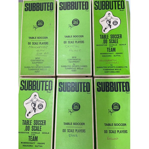 545 - SUBBUTEO TABLE SOCCER CONTINENTAL CLUB EDITION AND VARIOUS TEAMS AND ACCESSORIES