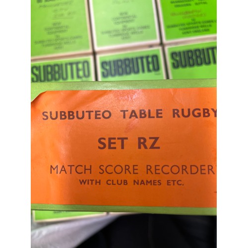 545 - SUBBUTEO TABLE SOCCER CONTINENTAL CLUB EDITION AND VARIOUS TEAMS AND ACCESSORIES