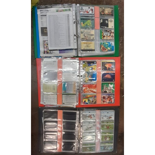 550 - BINDERS OF TRAIN LOCOMOTIVE RELATED BT AND OTHER PHONE CARDS