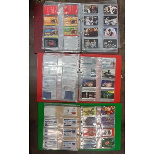 550 - BINDERS OF TRAIN LOCOMOTIVE RELATED BT AND OTHER PHONE CARDS