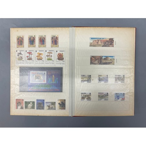 414 - THREE JERSEY POSTAGE STAMP ALBUMS