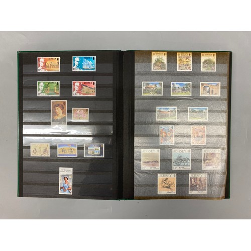 414 - THREE JERSEY POSTAGE STAMP ALBUMS