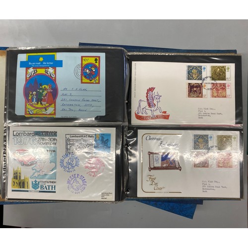 418 - FOUR BINDERS OF GB FIRST DAY COVERS 1970S ONWARDS