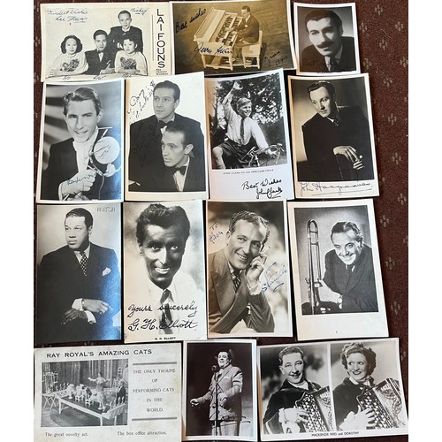 400C - SELECTION OF PHOTOCARDS AND PHOTOGRAPHS OF VAUDEVILLE AND VEATRICAL ACTS COLLECTED AT COVENTRY HIPOD... 