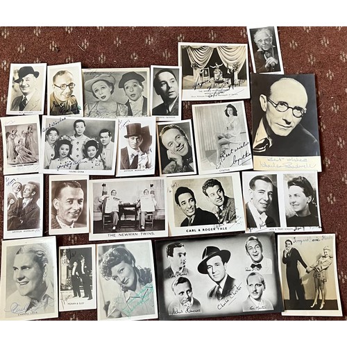 400C - SELECTION OF PHOTOCARDS AND PHOTOGRAPHS OF VAUDEVILLE AND VEATRICAL ACTS COLLECTED AT COVENTRY HIPOD... 