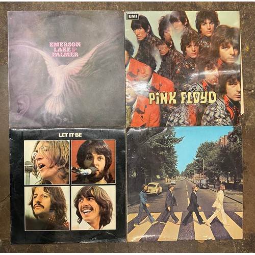 489 - SELECTION OF VINYL LPS INC THE BEATLES, PROG ROCK, PINK FLOYD