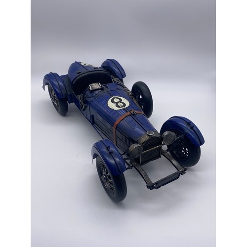 556 - TIN PLATE DECORATIVE VINTAGE RACING CAR MODEL