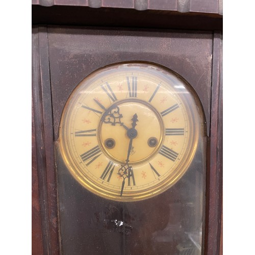 180 - 19TH CENTURY VIENNA TYPE PENDULUM WALL CLOCK