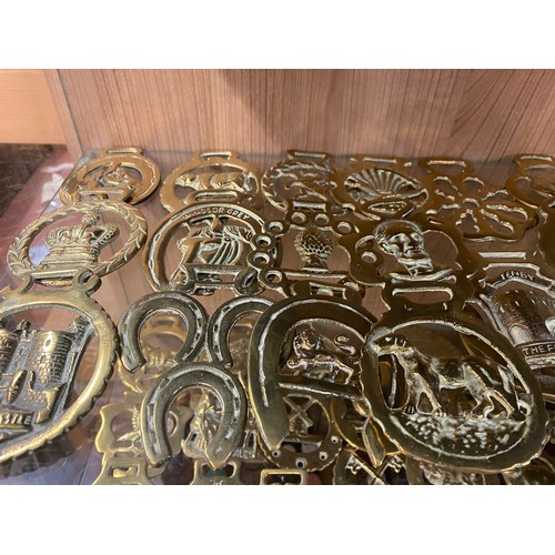 335 - SELECTION OF HORSE BRASSES