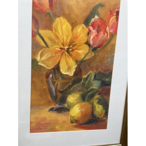 171A - LITHOGRAPHIC PRINT OF FLOWERS, STILL LIFE OF FLOWERS AND FRUIT