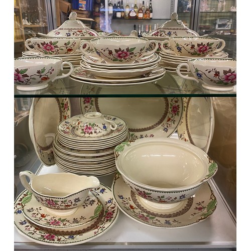 339 - ROYAL CAULDON FLORAL DINNER SERVICE