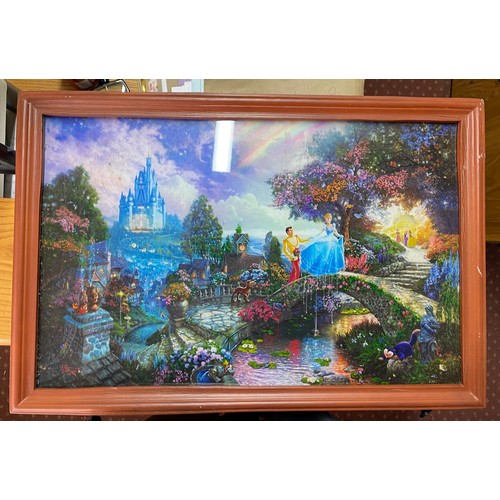 323A - DISNEY LIGHT UP PICTURE 56CM X 38CM