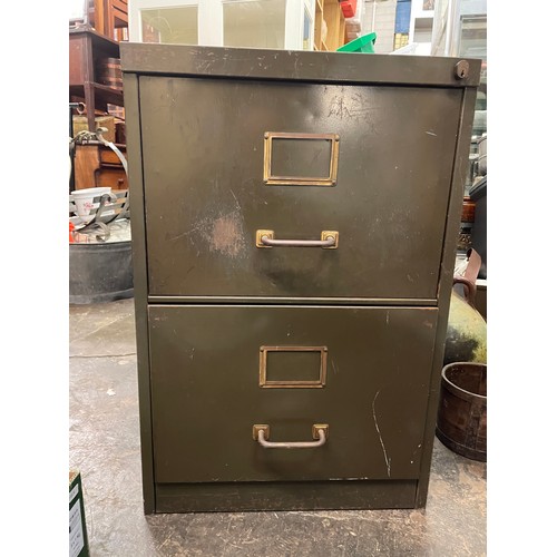 153 - METAL TWO DRAWER FILING CABINET