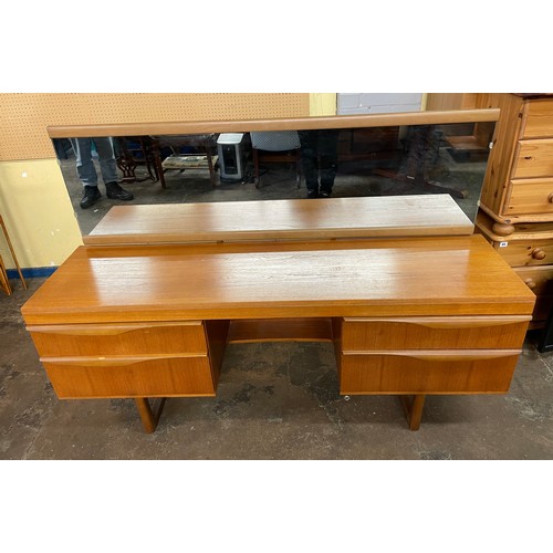 74 - 1970S TEAK KNEEHOLE DRESSING TABLE