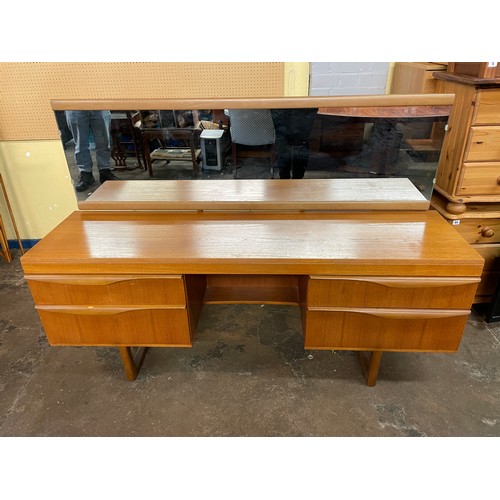 74 - 1970S TEAK KNEEHOLE DRESSING TABLE