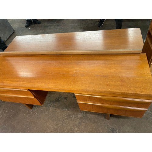 74 - 1970S TEAK KNEEHOLE DRESSING TABLE