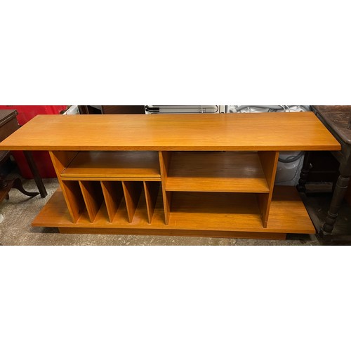 75 - 1970S TEAK OPEN MULTI MEDIA UNIT