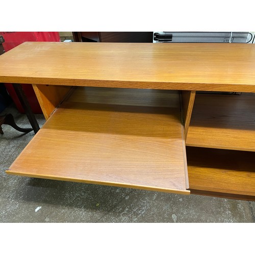 75 - 1970S TEAK OPEN MULTI MEDIA UNIT