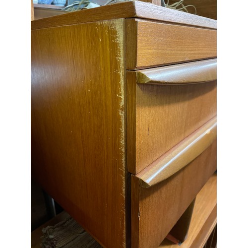 74 - 1970S TEAK KNEEHOLE DRESSING TABLE