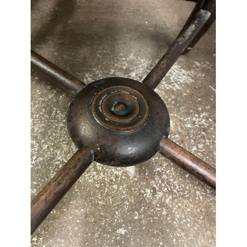 15 - 20TH CENTURY MAHOGANY TURNED BAR BACK STOOL