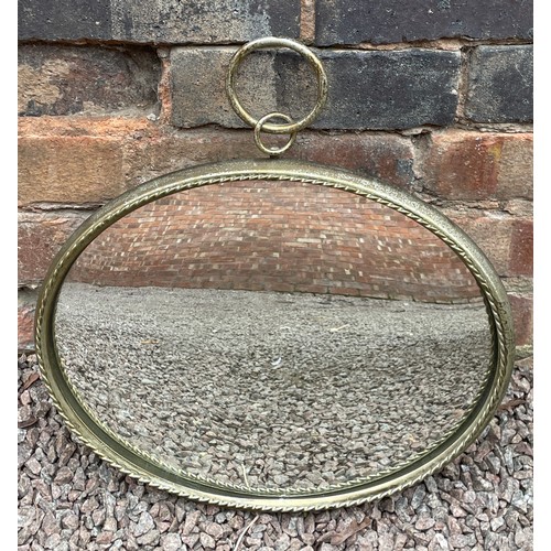 232 - OVAL ROPE EDEGED CONVEX MIRROR