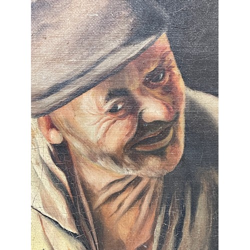 275 - F. MEUSEL OILS ON BOARD PORTRAIT OF A GERMAN PEASANT IN FRAME 20CM X 30CM APPROX