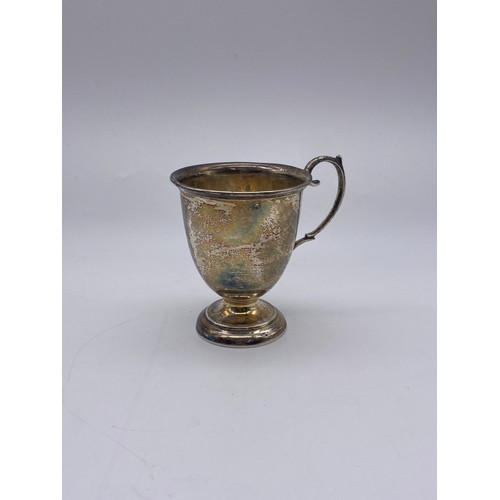 433 - BIRMINGHAM SILVER PEDESTAL CUP 3.2 OZ APPROX