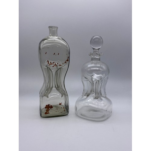 482 - TWO CLUTHA TYPE SPIRIT DECANTERS