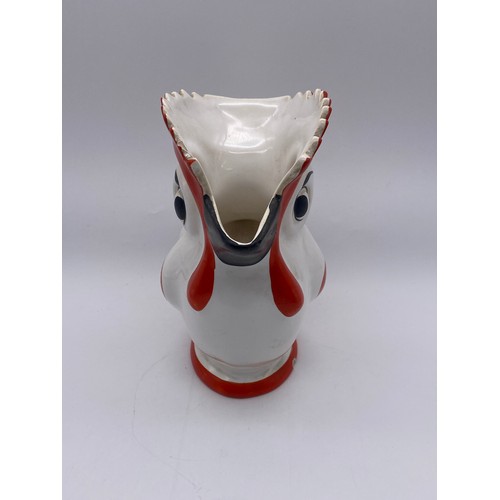 490 - DITMAR URBACH ART DECO POTTERY ROOSTER JUG A/F