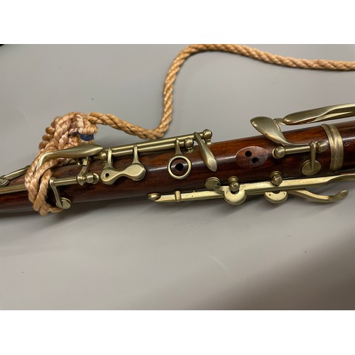 500 - GOOD QUALITY LATE 19TH CENTURY ROSEWOOD OBOE