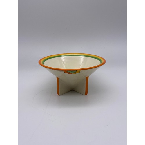 346 - CLARICE CLIFF BIZARRE CONICAL SUGAR BOWL