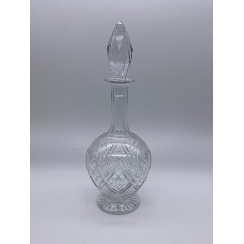 492 - SELECTION OF GLASS DECANTERS INC. WATERFORD, THOMAS WEBB, GLOBULAR DUTCH EXAMPLES (SOME A/F AND WITH... 