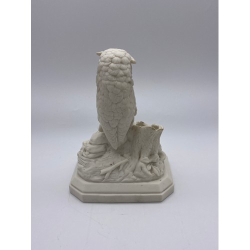 716 - PARIANWARE FIGURE GROUP OF THE SEATED OWL ENTITLED THE REVERIES OF A BATCHELOR