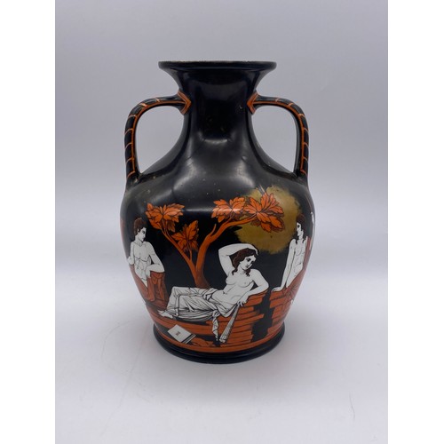 793 - 19TH CENTURY SAMUEL ALCOCK AND CO. COPY OF THE PORTLAND VASE NUMBER 9283