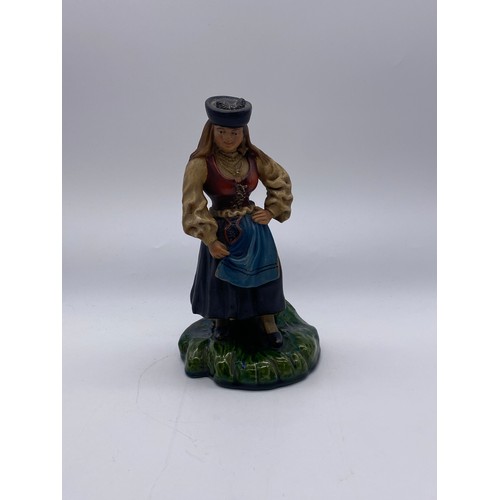 792 - JOSE ALVES CUNHA POTTERY FIGURE OF RUSSIAN PEASANT 20CM HEIGHT APPROX