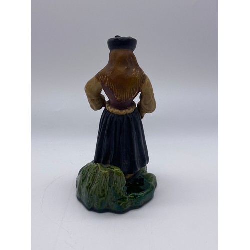 792 - JOSE ALVES CUNHA POTTERY FIGURE OF RUSSIAN PEASANT 20CM HEIGHT APPROX