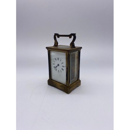 805 - BRASS CASED CARRIAGE CLOCK