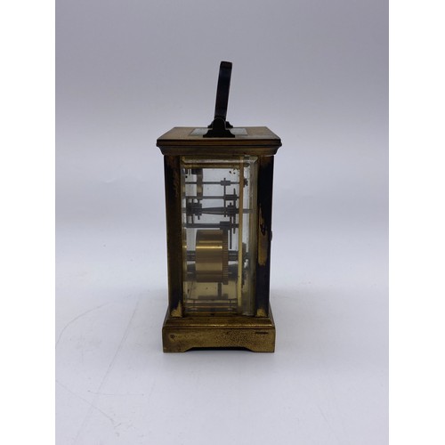 805 - BRASS CASED CARRIAGE CLOCK