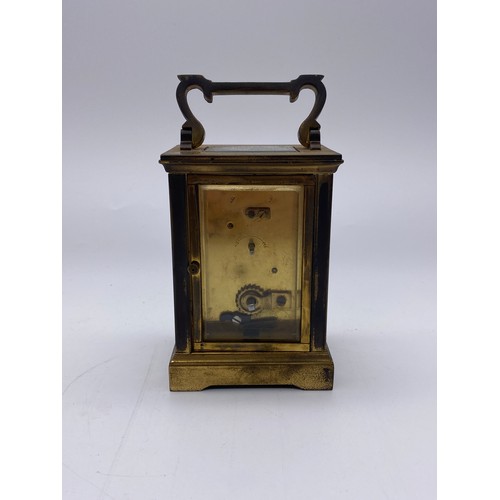 805 - BRASS CASED CARRIAGE CLOCK