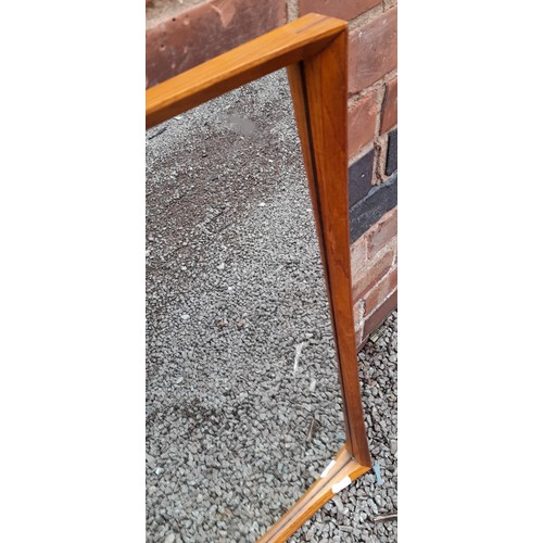 236A - TEAK RECTANGLE MIRROR